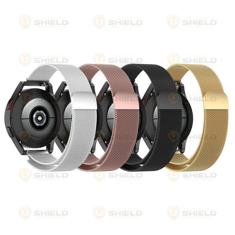 بند آلتیمیت شیلد مدل Milanese UL مناسب برای ساعت هوشمند سامسونگ Galaxy Watch 4/5/6/7/FE سایز 40/43/44/46/47 میلی متری