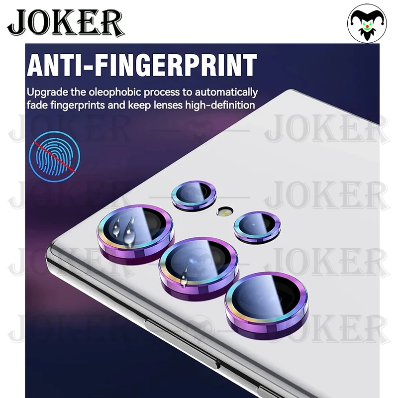 محافظ لنز دوربین جوکر مدل Colorful Ring JK مناسب برای گوشی موبایل سامسونگ Galaxy S22 Ultra