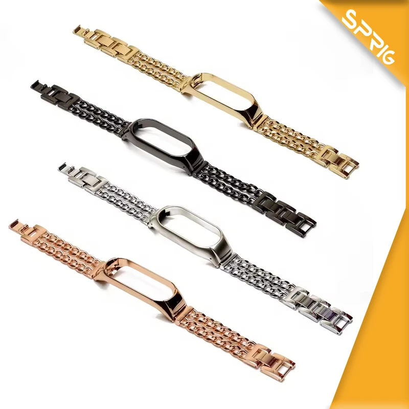 بند اسپریگ مدل Cart-2Line مناسب برای ساعت هوشمند شیائومی Mi band 5/6