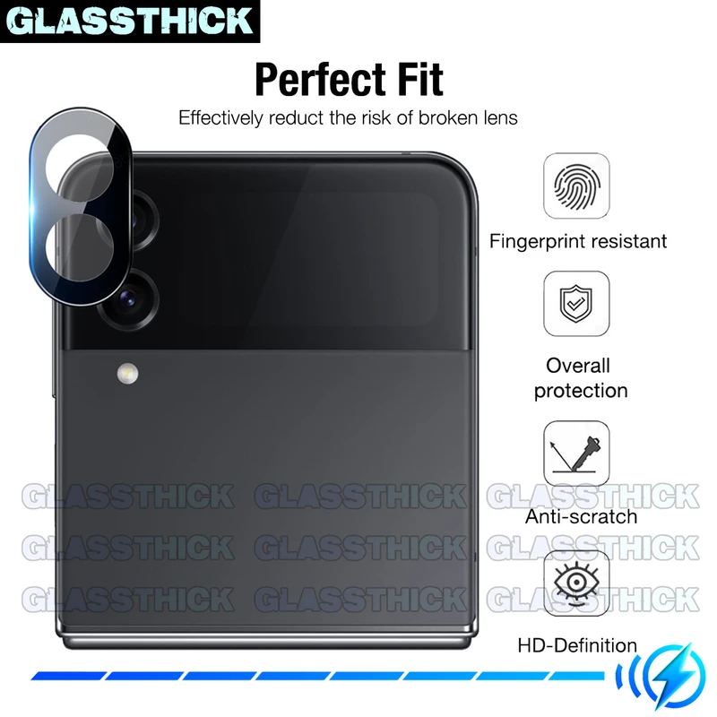 محافظ لنز دوربین گلستیک مدل 3D-GL مناسب برای گوشی موبایل سامسونگ Galaxy Z Flip 4