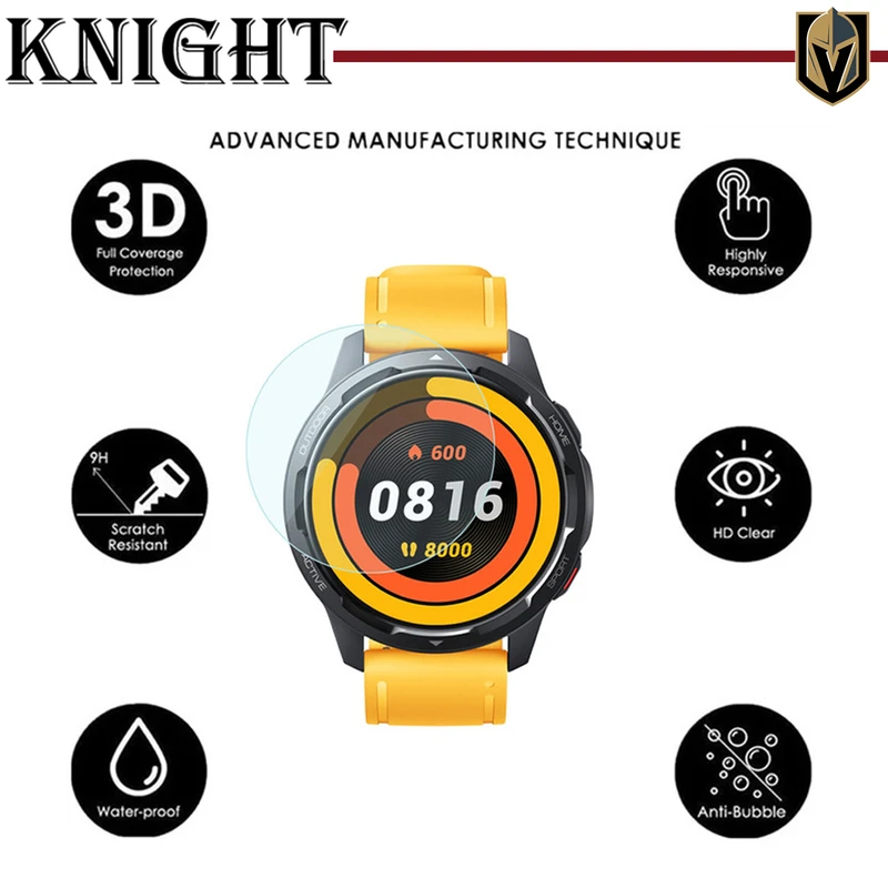 محافظ صفحه نمایش شیشه‌ای نایت مدل SH-KT مناسب برای ساعت هوشمند شیائومی Watch S1 GL بسته دو عددی
