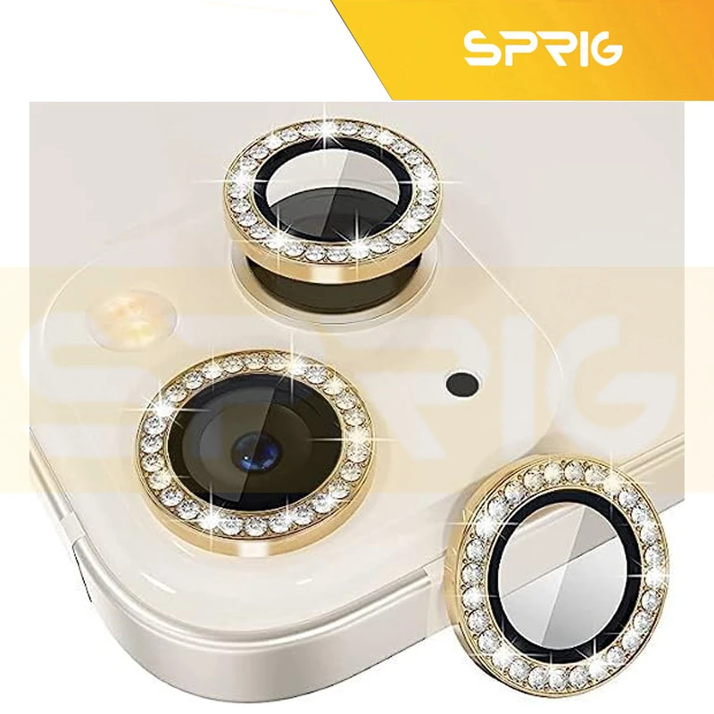 محافظ لنز دوربین اسپریگ مدل Ring Metal Shine مناسب برای گوشی موبایل اپل Iphone 13/13mini