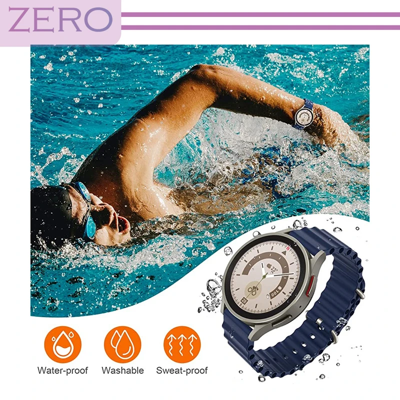 بند زیرو مدل Ocean-TW-ZR مناسب برای ساعت هوشمند سامسونگ Galaxy Watch 46mm