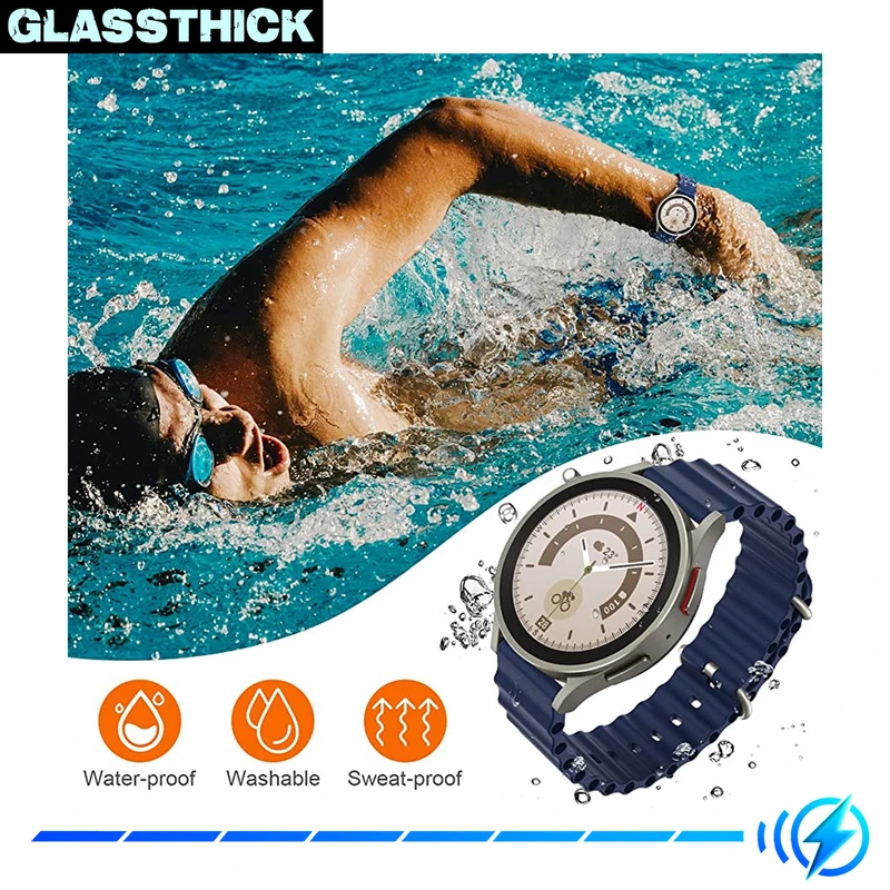 بند گلستیک مدل Ocean مناسب برای ساعت هوشمند سامسونگ Galaxy Watch 5 40mm / Watch 5 44mm / Watch 5 Pro 45mm