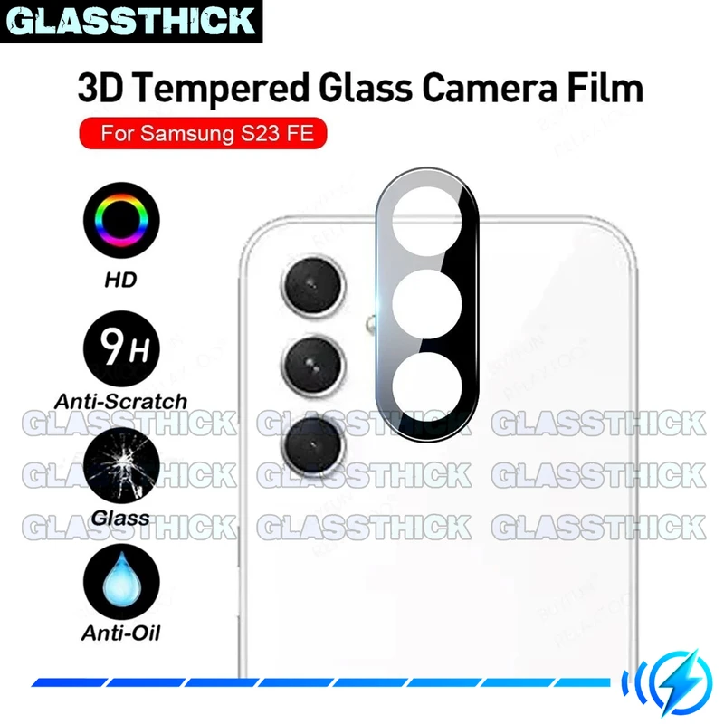 محافظ لنز دوربین گلستیک مدل 3D-GL مناسب برای گوشی موبایل سامسونگ Galaxy S23 FE
