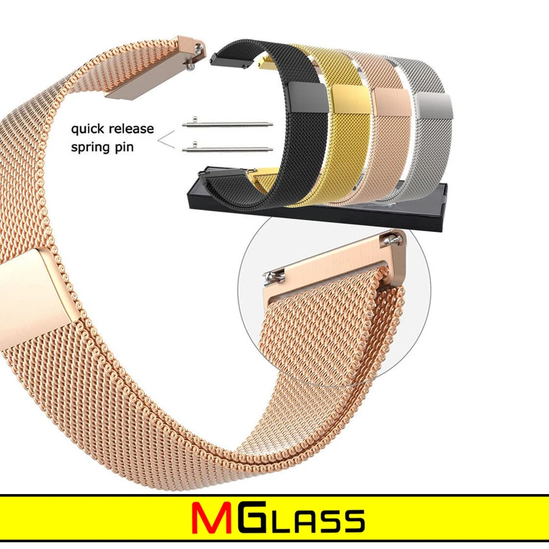 بند ام‌گلس مدل Milanese مناسب برای ساعت هوشمند شیائومی Amazfit BIPS / GTS / BIP LITE / BIP U / BIP U PRO / BIP 3 / BIP 3 Pro / GTS 4 mini / GTS 3
