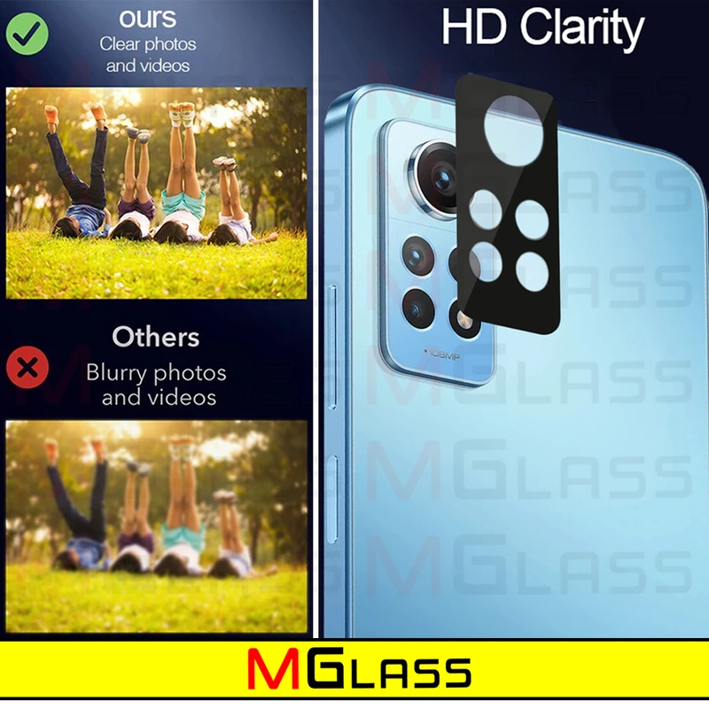 محافظ لنز دوربین ام‌گلس مدل 3D-MG مناسب برای گوشی موبایل شیائومی Redmi Note 12 Pro 4G