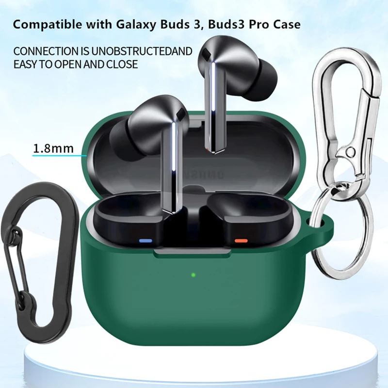 کاور گلستیک مدل Silicon-GL مناسب برای کیس هدفون بی سیم سامسونگ Galaxy Buds 3 / 3 Pro