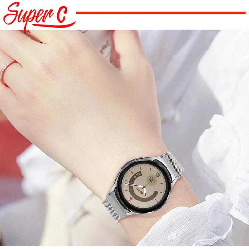 بند سوپرسی مدل Milanese مناسب برای ساعت هوشمند سامسونگ Galaxy Watch Active / Watch 2 40mm / Watch 2 44mm