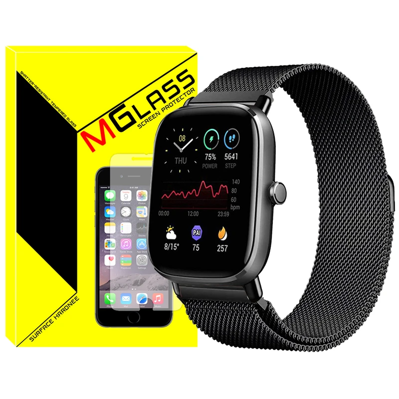 بند ام‌گلس مدل Milanese مناسب برای ساعت هوشمند شیائومی Amazfit GTS / GTS 2 / GTS 2 mini
