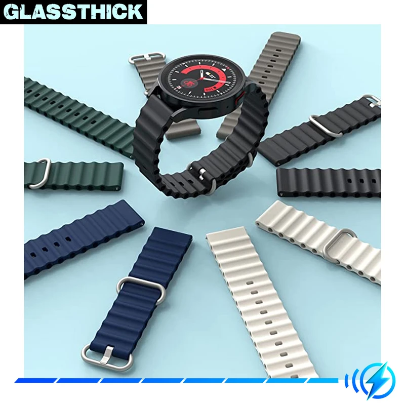 بند گلستیک مدل Ocean مناسب برای ساعت هوشمند سامسونگ Galaxy Watch 3 41mm / Watch 4 40mm / Watch 4 42mm / Watch 4 44mm / Watch 4 46mm