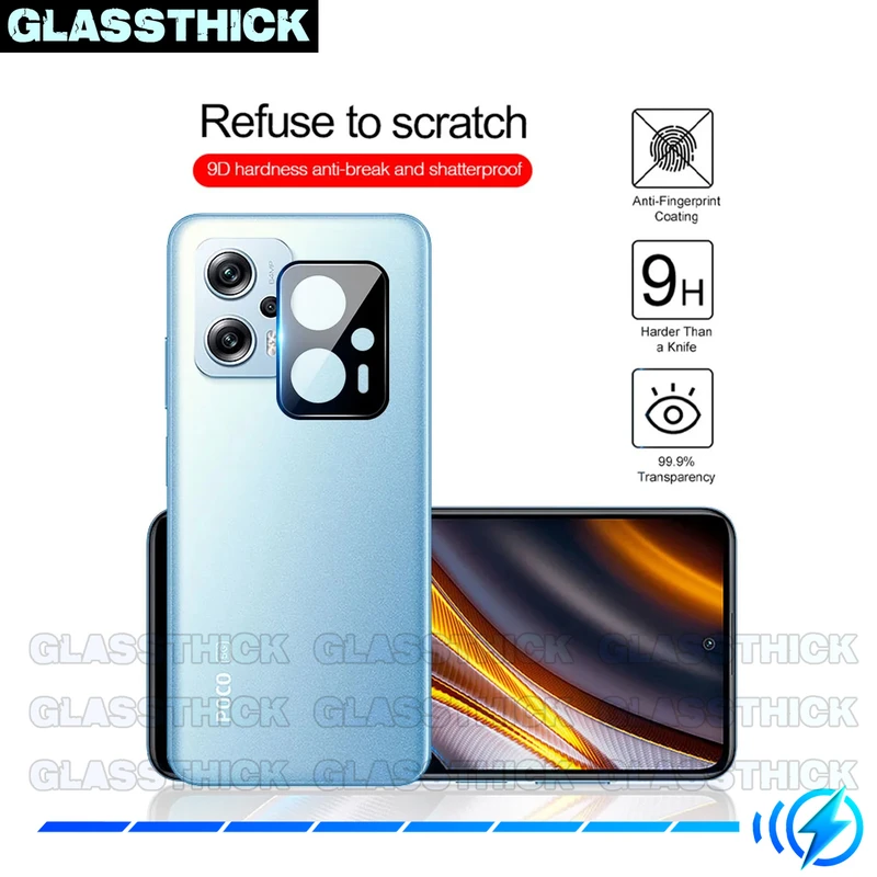 محافظ لنز دوربین گلستیک مدل 3D-GL مناسب برای گوشی موبایل شیائومی Redmi Note 12 Pro 5G