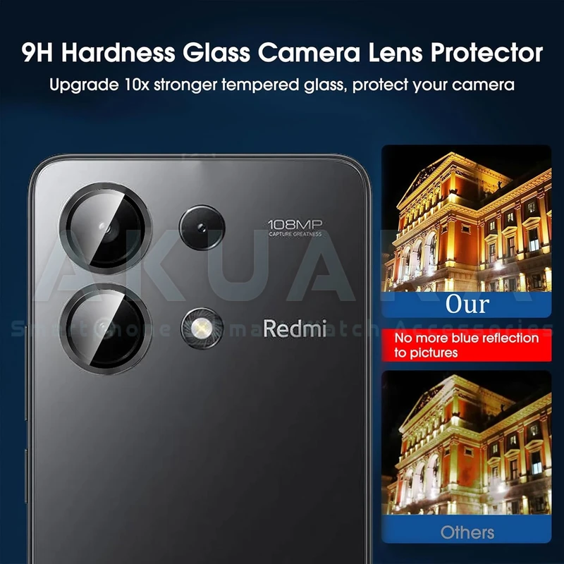 محافظ لنز دوربین رینگی آکوآرا مدل Ring STL مناسب برای گوشی موبایل شیائومی Redmi Note 13 4G