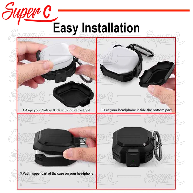 کاور سوپرسی مدل Eggshell-SC مناسب برای کیس سامسونگ Galaxy Buds FE