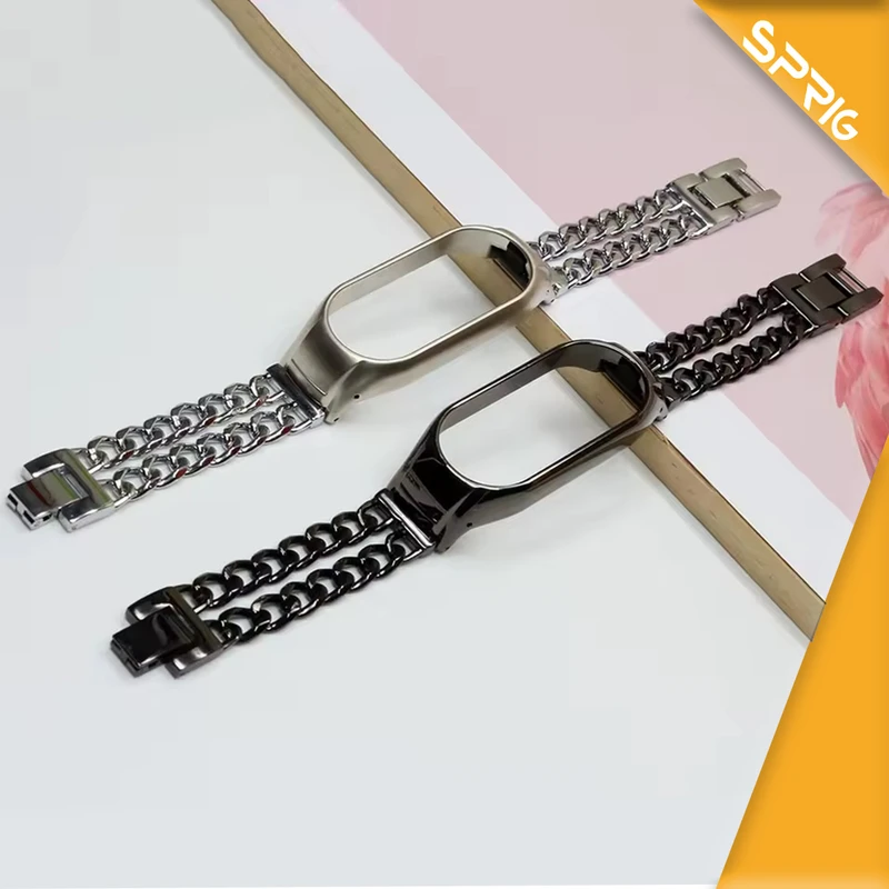 بند اسپریگ مدل Cart-2Line مناسب برای ساعت هوشمند شیائومی Mi band 5/6