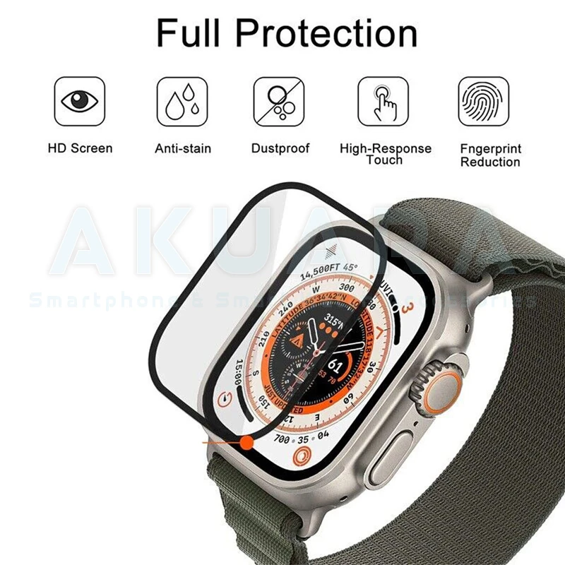 کاور آکوآرا مدل Jelly Protect مناسب برای ساعت هوشمند ویرفیت HK8 Pro max / HK9 Ultra 2 / T1000 ultra / T3000 ultra / T900 ultra به همراه محافظ صفحه نمایش
