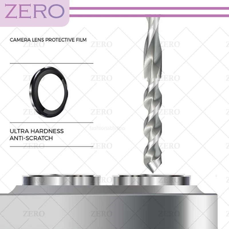 محافظ لنز دوربین زیرو مدل Ring-Metal-ZR مناسب برای گوشی موبایل شیائومی Redmi Note 13 pro 4g