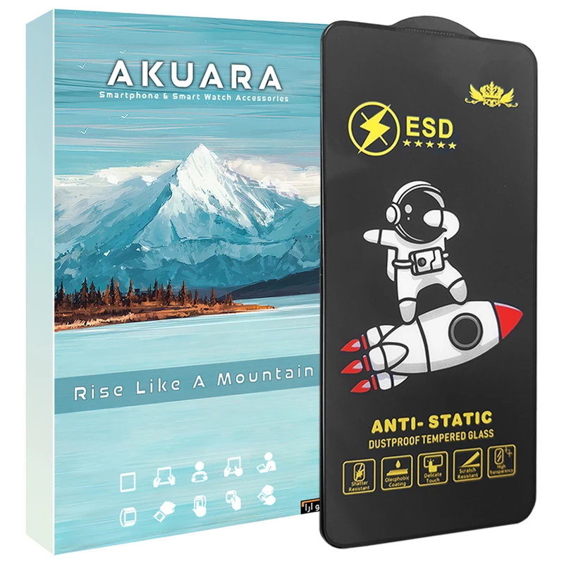 محافظ صفحه نمایش آکوآرا مدل Astronaut AKU مناسب برای گوشی موبایل اپل iPhone 13