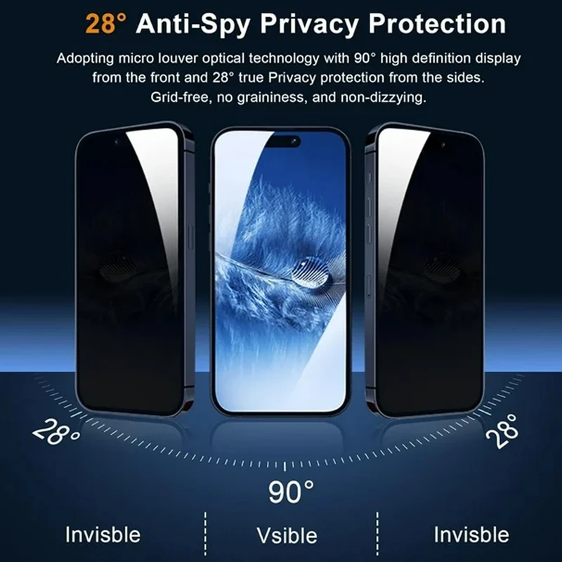 محافظ صفحه نمایش حریم شخصی آکوآرا مدل Prv AKU مناسب برای گوشی موبایل اپل iPhone 12 Pro max مجموعه سه عددی