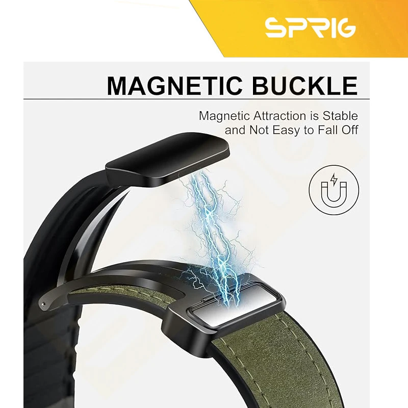 بند اسپریگ مدل Magnetic Soft Leather TW مناسب برای ساعت هوشمند شیائومی S1 / S1 Active / S2 / Mi Watch XMWTCL02 / Mi Watch Color 2 / Mi Watch Color