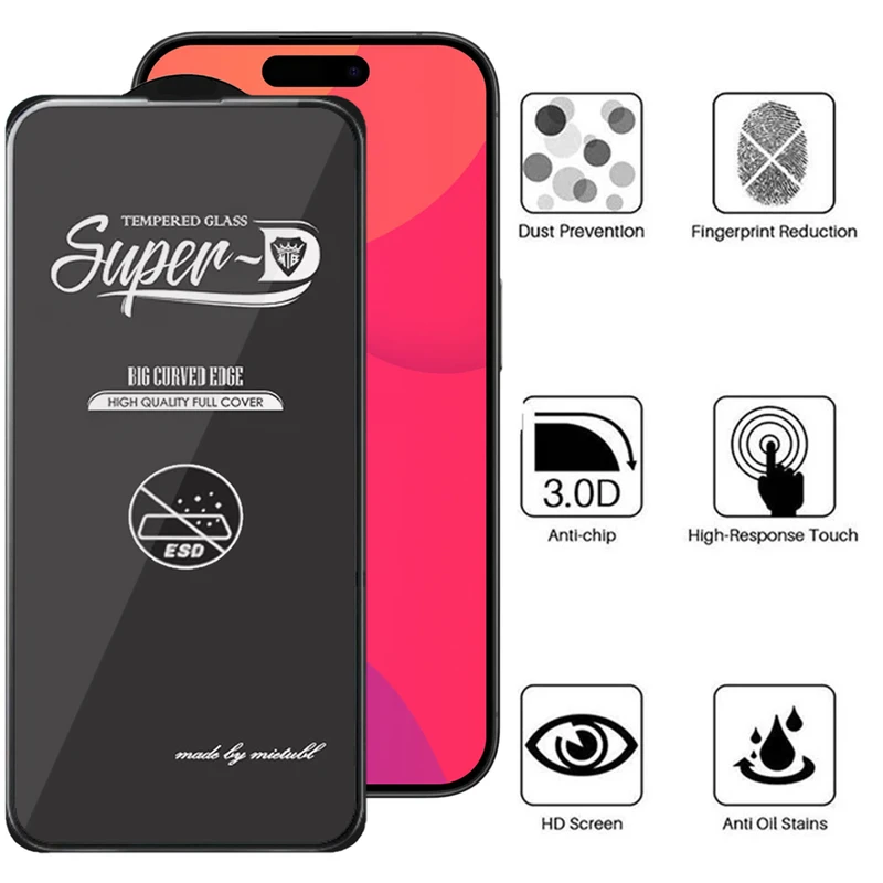 محافظ صفحه نمایش آکوآرا مدل Superd-ESD مناسب برای گوشی موبایل اپل iPhone 15