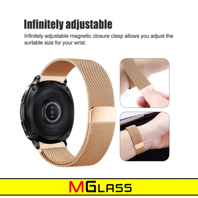 بند ام‌گلس مدل Milanese مناسب برای ساعت هوشمند سامسونگ Galaxy Watch Active / Watch 2 40mm / Watch 2 44mm