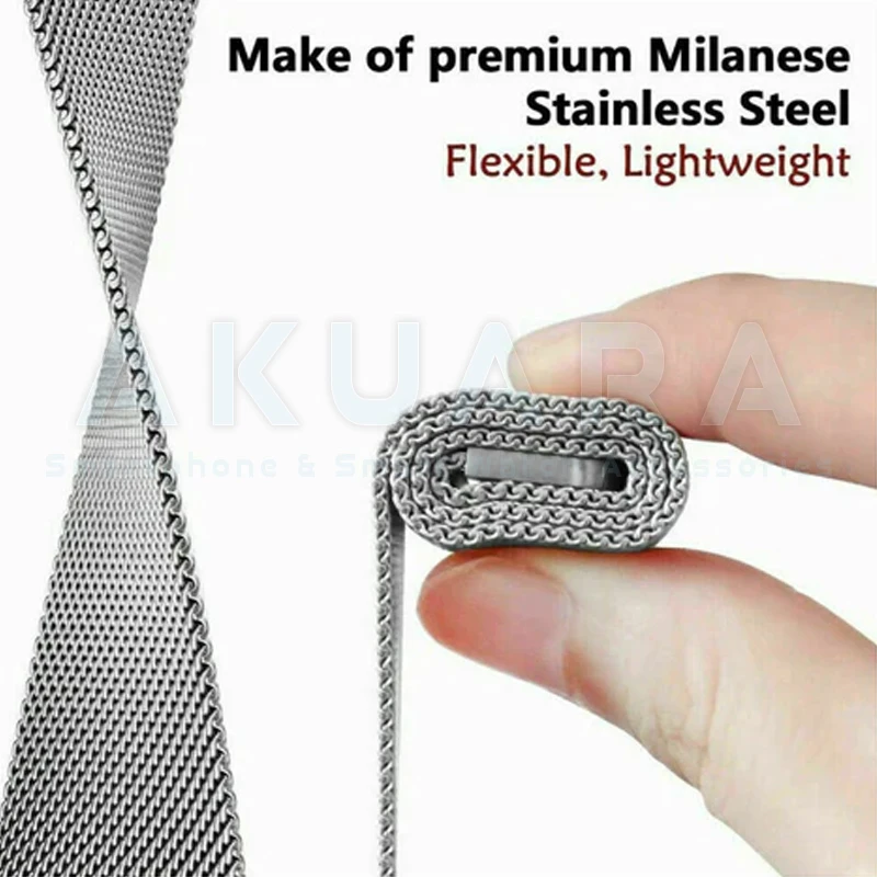 بند آکوآرا مدل Milanese AK مناسب برای ساعت هوشمند شیائومی Redmi Watch 5 Active / Watch 5 Lite