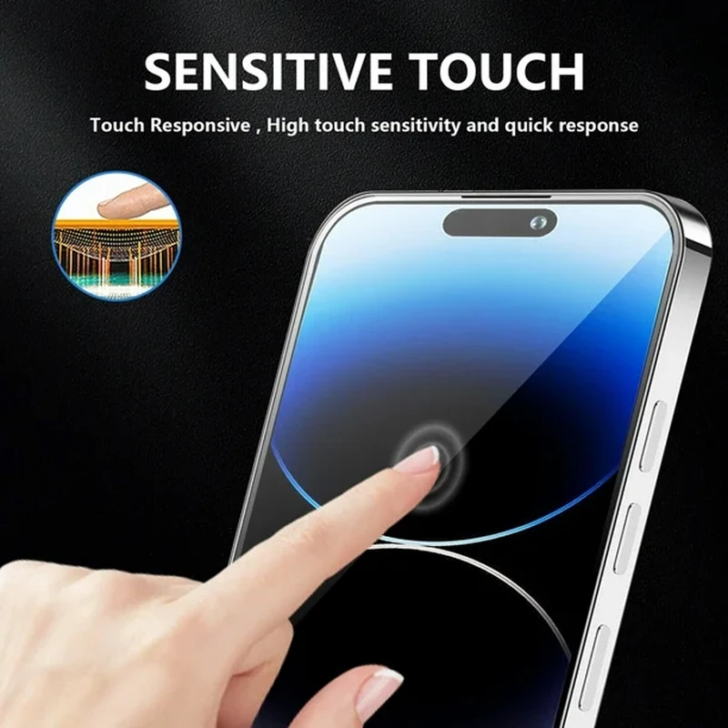 محافظ صفحه نمایش آکوآرا مدل Full AKU مناسب برای گوشی موبایل اپل iPhone 14 Pro مجموعه سه عددی