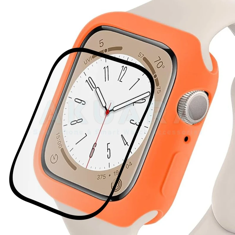 کاور آکوآرا مدل Jelly Protect مناسب برای اپل واچ Series SE 2022 Aluminum Case 40mm / SE 2021 Aluminum Case 40mm / Series 5 40mm / Series 6 40mm / Series 4 40mm به همراه محافظ صفحه نمایش