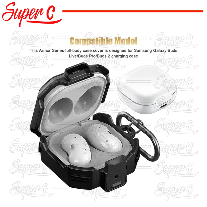 کاور سوپرسی مدل Eggshell-SC مناسب برای کیس سامسونگ Galaxy Buds 2 / Buds Pro / Buds Live / Buds 2 Pro