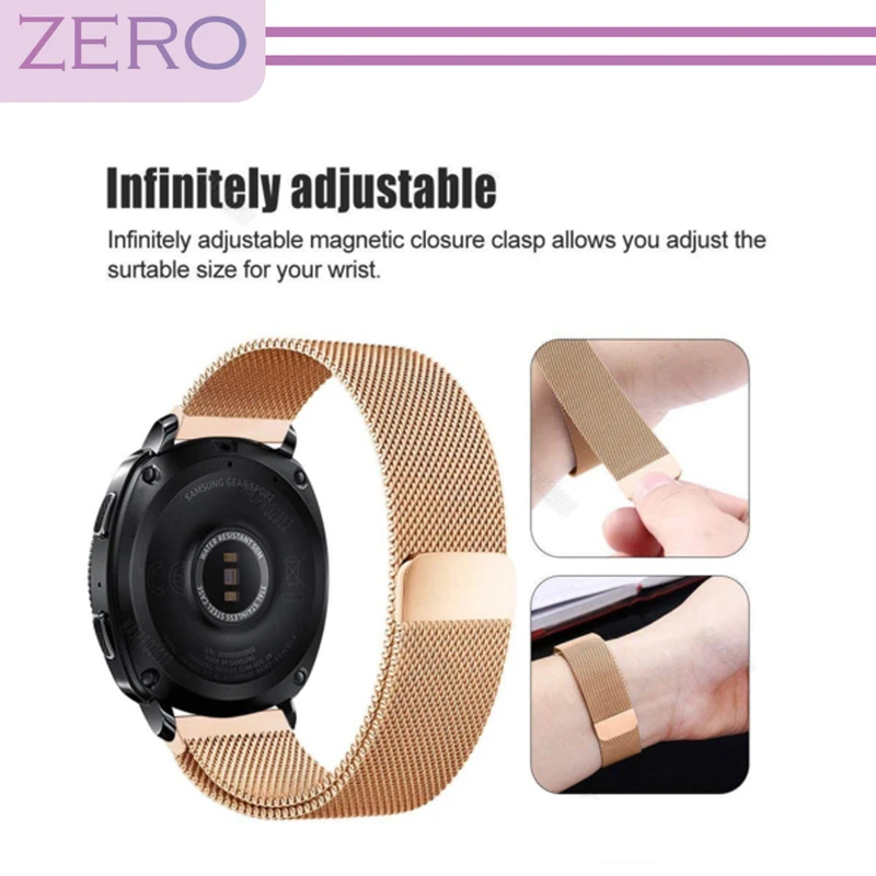بند زیرو مدل Milanese مناسب برای ساعت هوشمند سامسونگ Galaxy Watch 3 41mm / Watch 4 40mm / Watch 4 42mm / Watch 4 44mm / Watch 4 46mm
