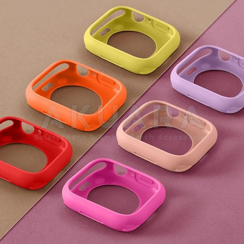 کاور آکوآرا مدل Jelly Protect مناسب برای اپل واچ Series SE 2022 Aluminum Case 44mm / SE 2021 Aluminum Case 44mm / Series 5 44mm / Series 6 44mm / SE 44mm به همراه محافظ صفحه نمایش