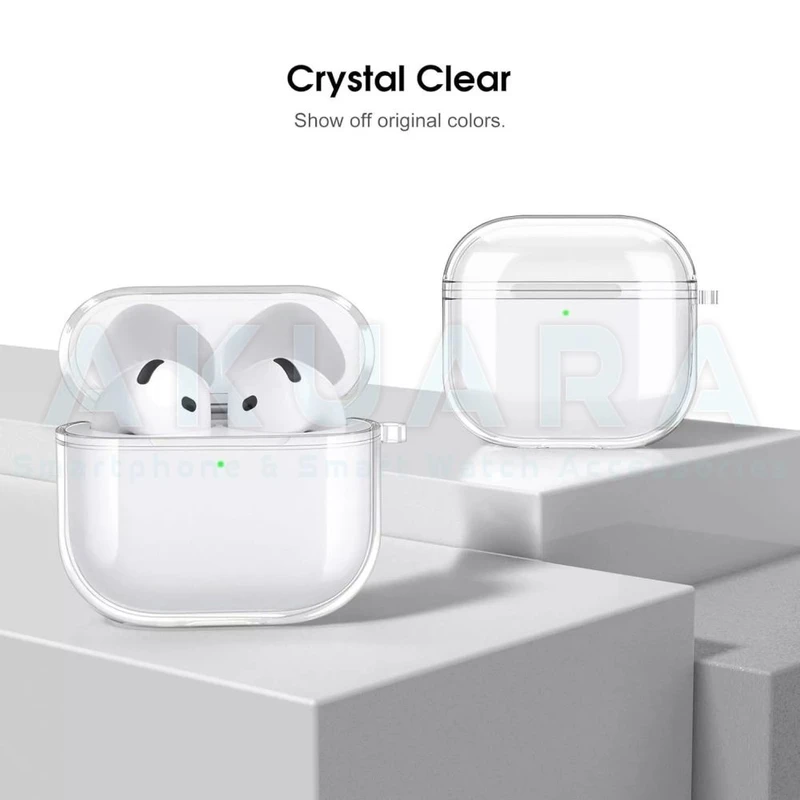 کاور آکوآرا مدل Clear مناسب برای کیس هدفون بی سیم اپل Airpods 4