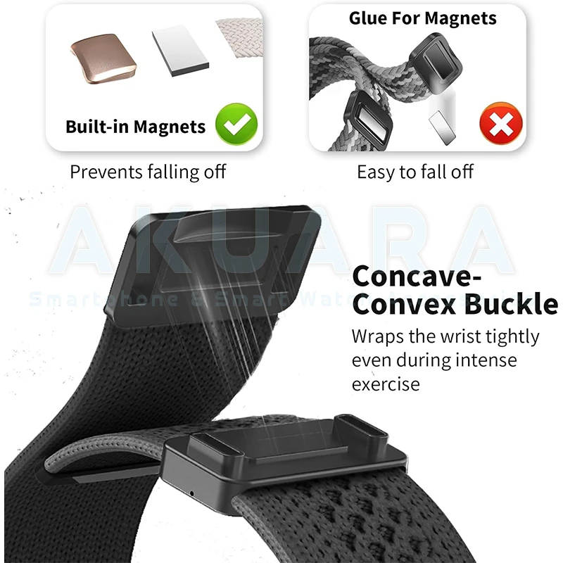 بند آکوآرا مدل Concave مناسب برای اپل واچ سری 7/8/9/Se سایز 41 میلیمتری