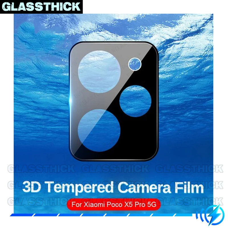محافظ لنز دوربین گلستیک مدل 3D-GL مناسب برای گوشی موبایل شیائومی Poco X5 Pro 5G