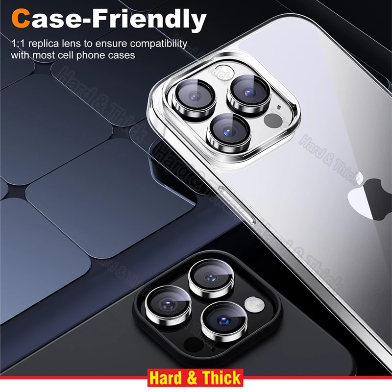 محافظ لنز دوربین هارد اند تیک مدل Ring-Metal-HT مناسب برای گوشی موبایل اپل Iphone 15 Pro Max