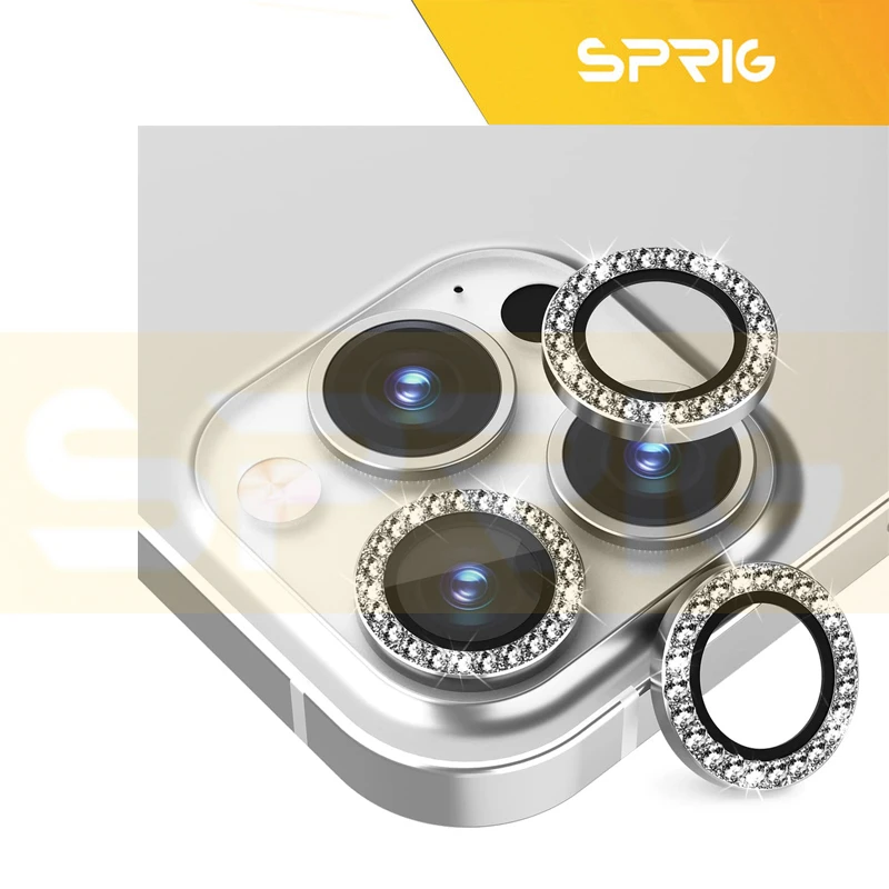 محافظ لنز دوربین اسپریگ مدل Ring Metal Shine مناسب برای گوشی موبایل اپل Iphone 13 Pro/13 Pro Max