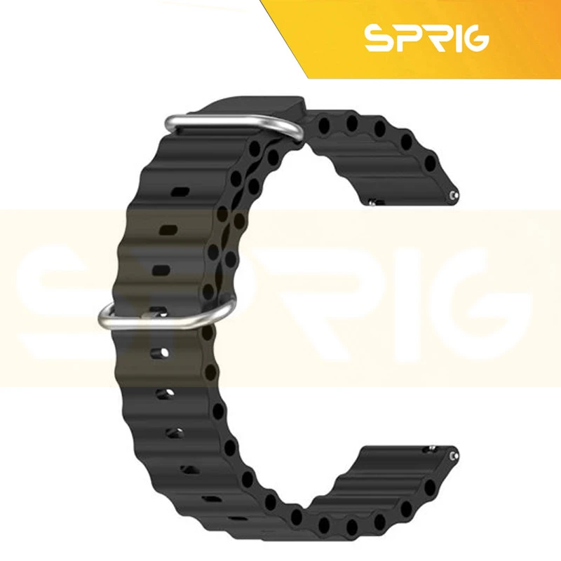 بند اسپریگ مدل Ocean SilicTW مناسب برای ساعت هوشمند هوآوی Watch GT3 46mm