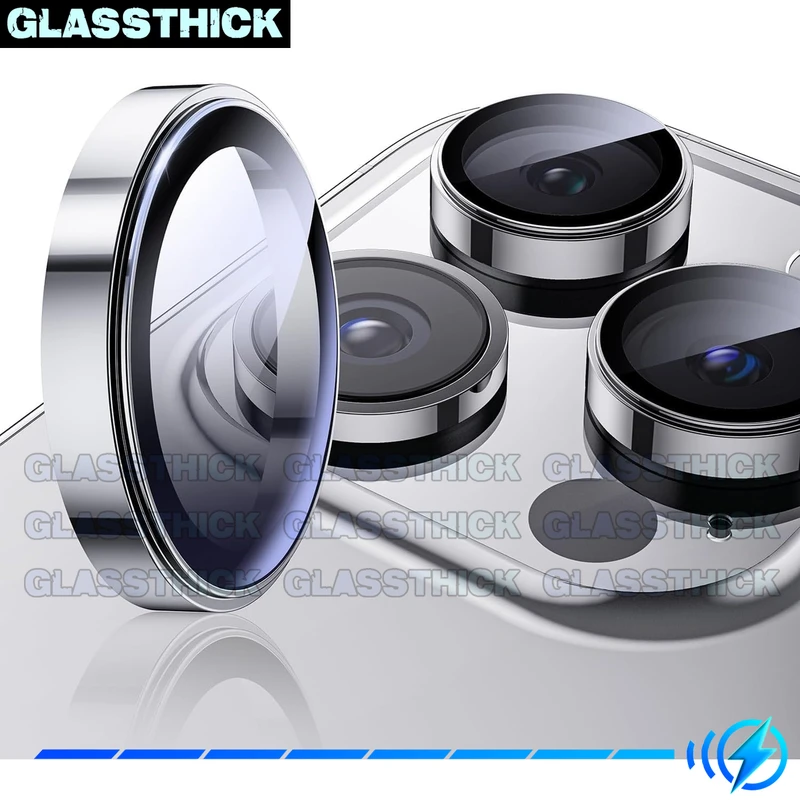 محافظ لنز دوربین گلستیک مدل Ring-Metal-GL مناسب برای گوشی موبایل اپل Iphone 15 Pro