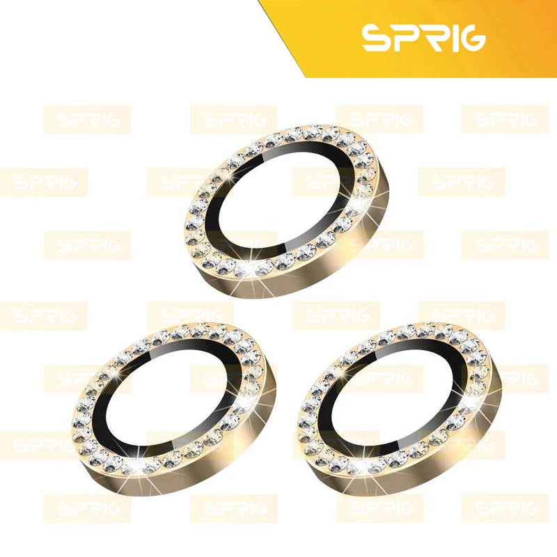 محافظ لنز دوربین رینگی اسپریگ مدل Ring Metal Diamond مناسب برای گوشی موبایل شیائومی Redmi Note 13 5G