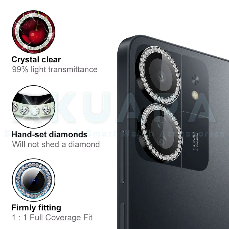محافظ لنز دوربین آکوآرا مدل Ring Diamond STL مناسب برای گوشی موبایل شیائومی Redmi 13C