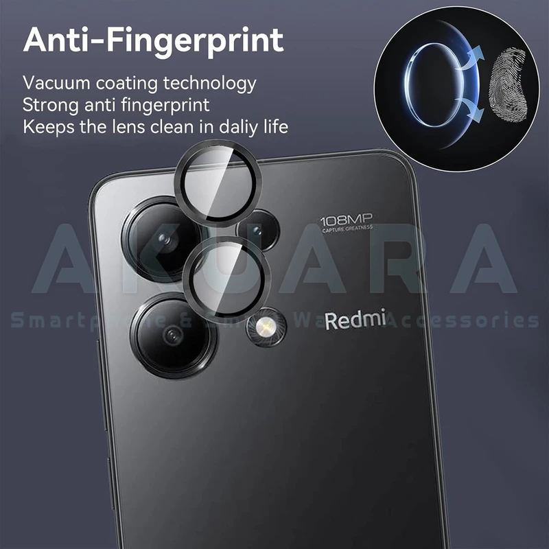 محافظ لنز دوربین رینگی آکوآرا مدل Ring STL مناسب برای گوشی موبایل شیائومی Redmi Note 13 4G