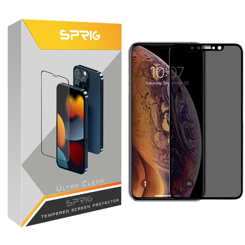 محافظ صفحه نمایش حریم شخصی اسپریگ مدل PRVSP مناسب برای گوشی موبایل اپل iPhone 11 Pro Max