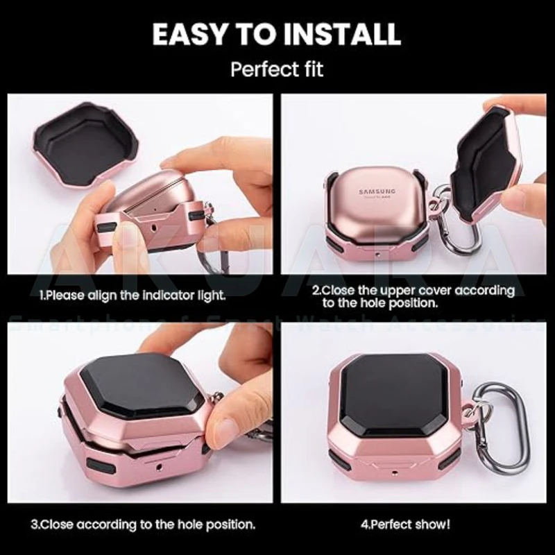 کاور آکوآرا مدل Eggshell مناسب برای کیس هدفون بی سیم سامسونگ Galaxy buds pro