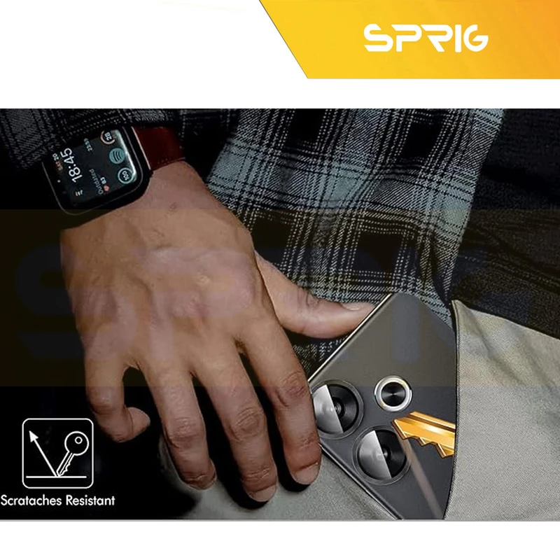 محافظ لنز دوربین اسپریگ مدل Ring Metal مناسب برای گوشی موبایل شیائومی Poco F6
