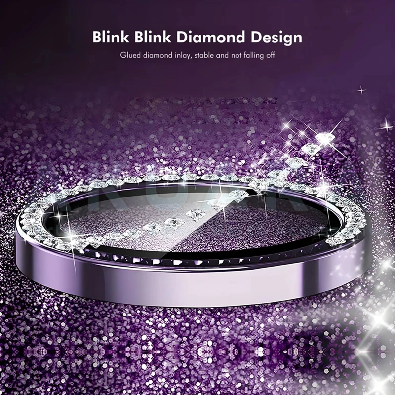 محافظ لنز دوربین رینگی آکوآرا مدل Ring Diamond STL مناسب برای گوشی موبایل شیائومی Redmi Note 13 Pro 5G