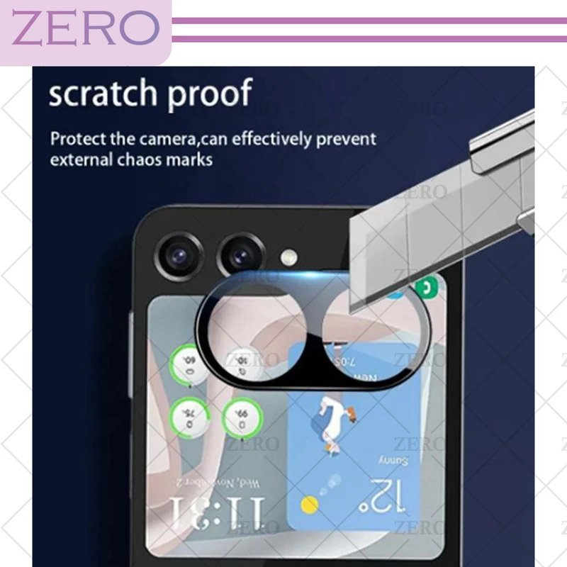 محافظ لنز دوربین زیرو مدل 3D-ZR مناسب برای گوشی موبایل سامسونگ Galaxy Z Flip 5