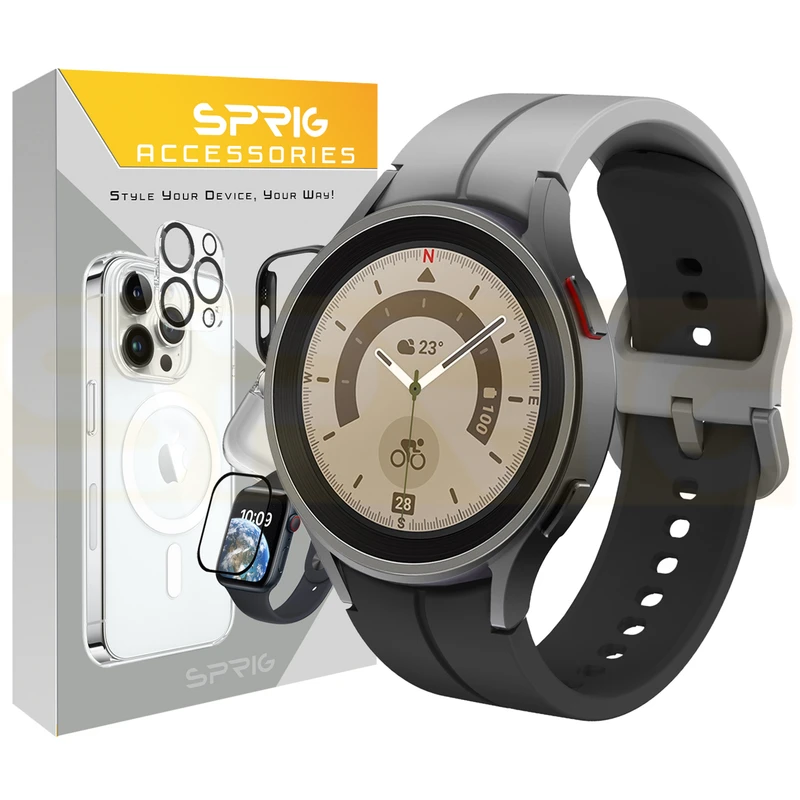 بند اسپریگ مدل Silix OG GRBK مناسب برای ساعت هوشمند سامسونگ Galaxy Watch 7 40mm