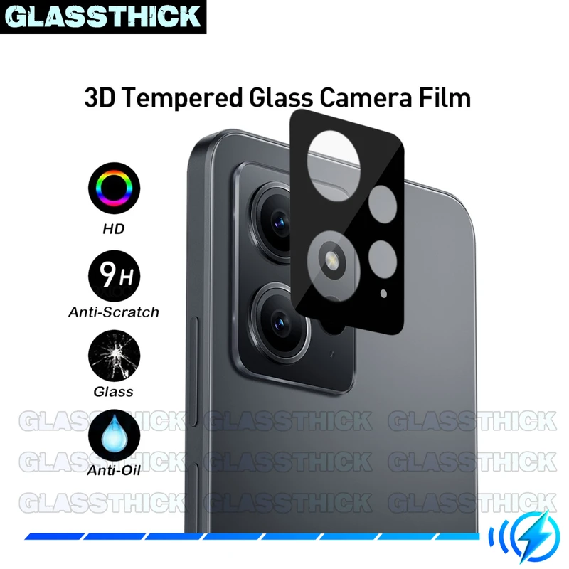محافظ لنز دوربین گلستیک مدل 3D-GL مناسب برای گوشی موبایل شیائومی Redmi Note 12 4G