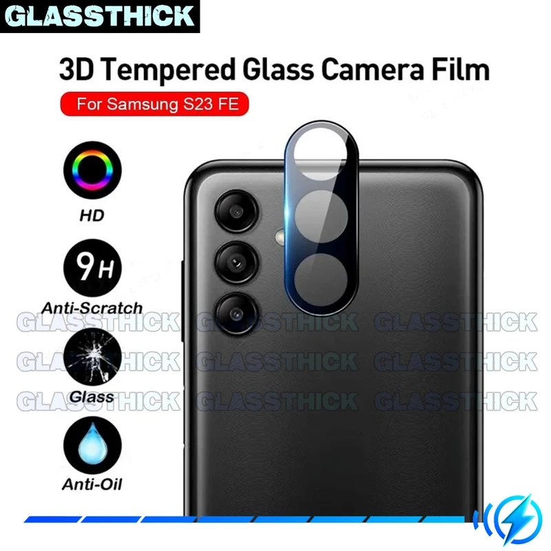 محافظ لنز دوربین گلستیک مدل 3D-GL مناسب برای گوشی موبایل سامسونگ Galaxy S23 FE